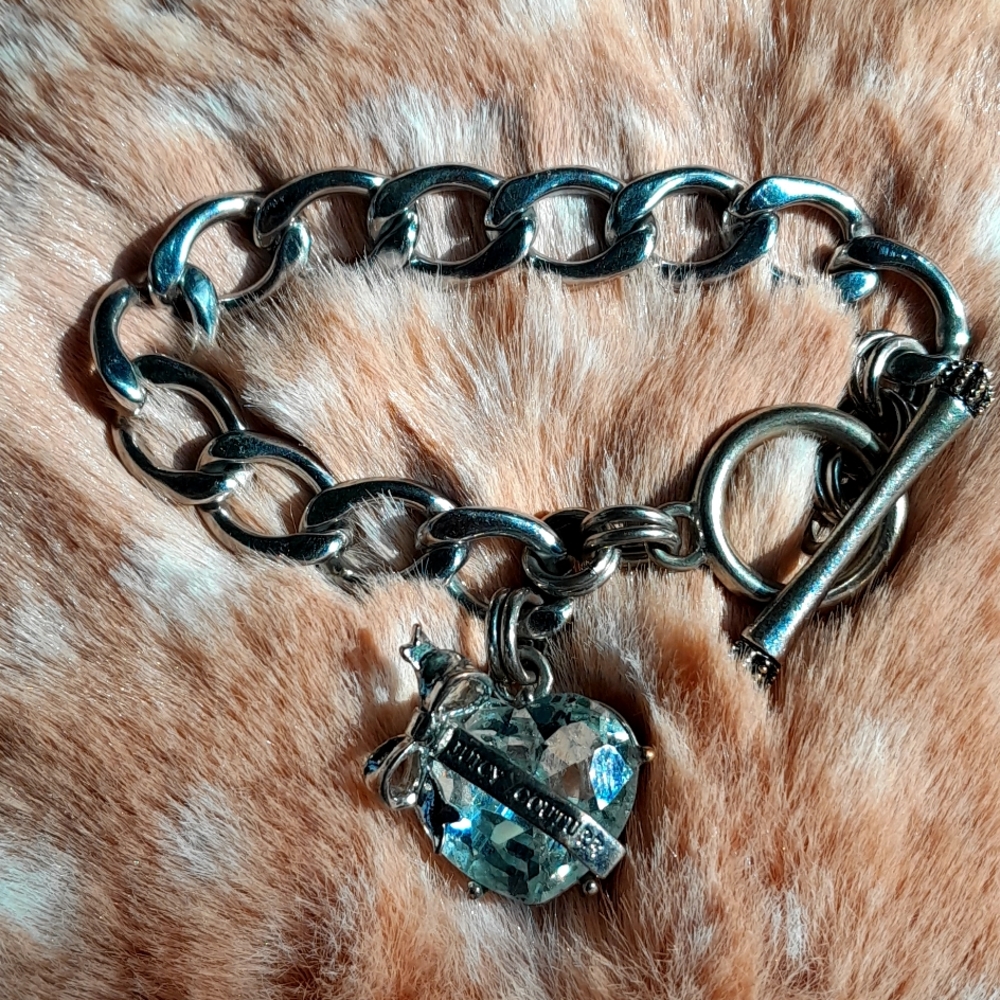 Juicy Couture Crystal Heart Bracelet